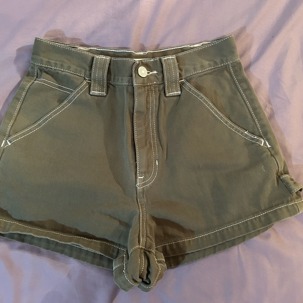 PacSun Olive High Waist Women's Shorts